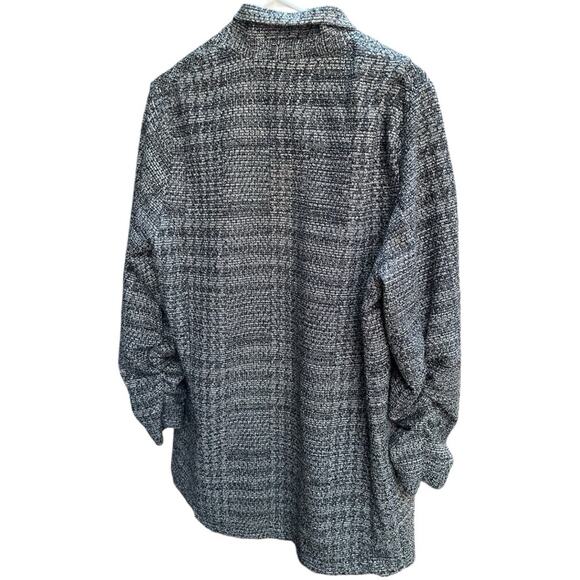 Max Studio Women's Black & White Long Sleeve One Button Jacket Size XL NWT - Picture 3 of 7